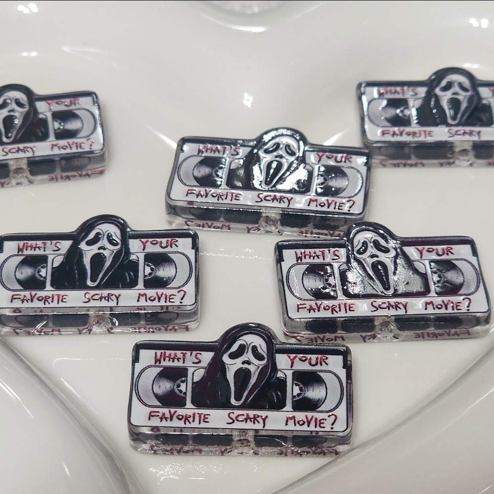 Halloween Horror Beads 2 Pcs Focal Bead Beaded Pen Jewelry Making Ghost